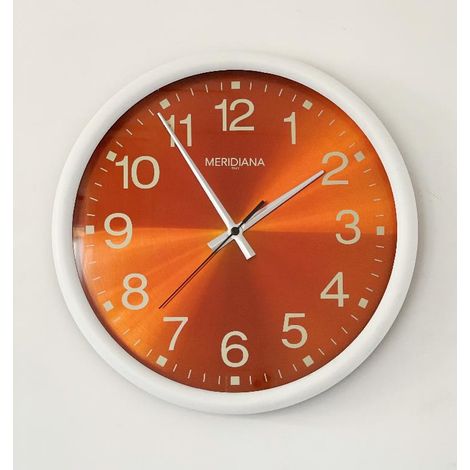 Orologio da Parete in Abs Milleluci Bianco e Arancio 31 cm (1/2)