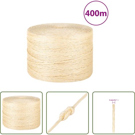 Sisal Seil - Seil 100% Sisal 3 mm 400 m (1/5)