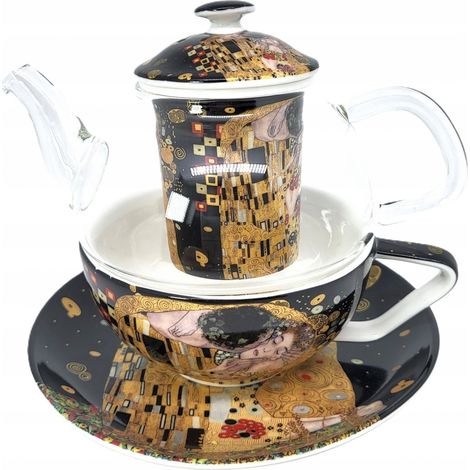 Elegante Tasse mit Krug zum Teekochen von Gustav Klimt (1/5)