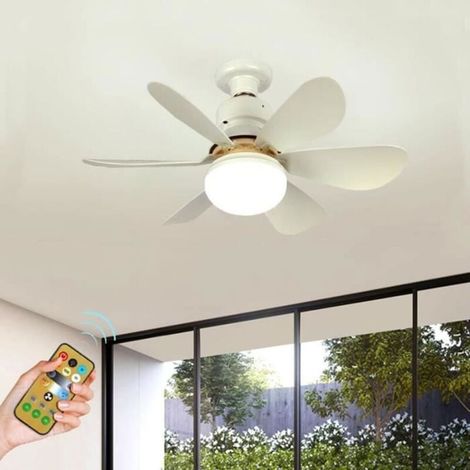 Kleiner Ventilator-Kronleuchter, E27-Schraube, 40 W, multifunktionaler, leiser kleiner Kronleuchter, Deckenventilator für Kinderzimmer, (1/4)