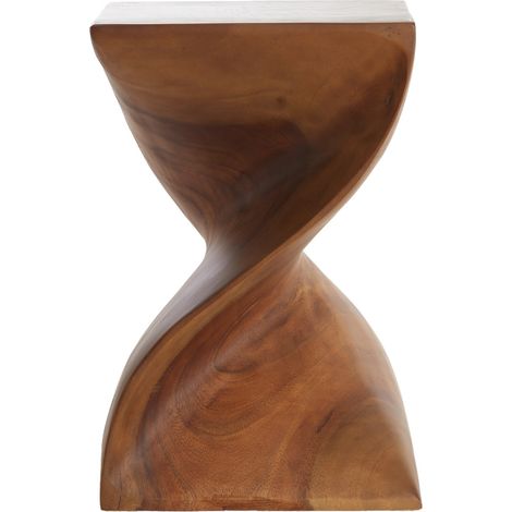 Light & Living mesa auxiliar de madera Muhan natural – 30x30x45 (1/3)