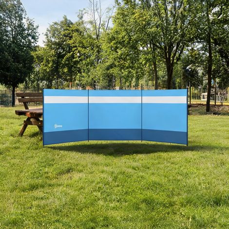 Paravent de camping pliable en polyester 440 x 0,1 x 140 cm (1/5)