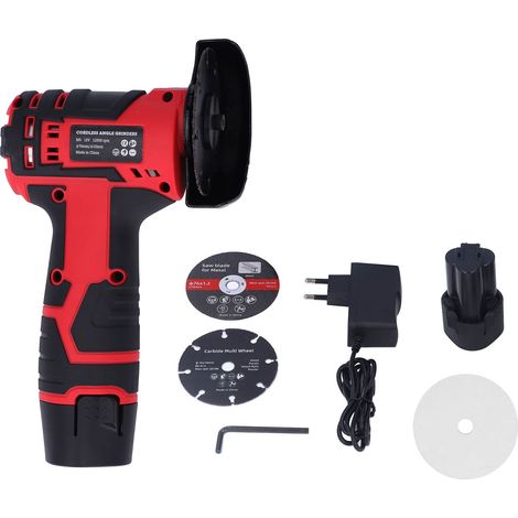 Mini meuleuse d'angle 12000 tr/min, outil de polissage 12V avec adaptateur UE 100‑240V. (1/5)
