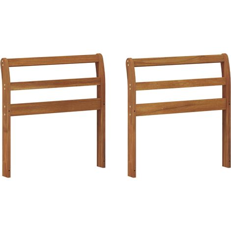 Armlehne 2 stk. Natur 58,5 x 8 x 60 cm Massivholz Akazie vidaXL (1/5)