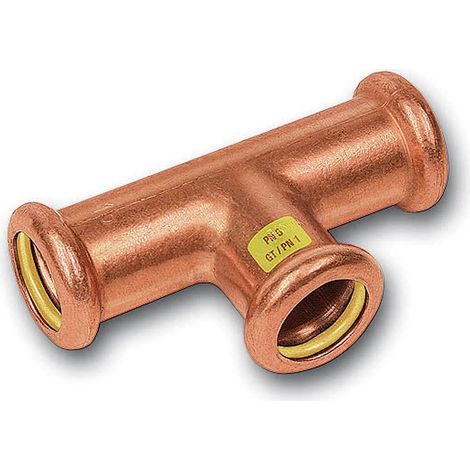 Té à sertir égal 3 femelles Ø14 pour tube cuivre gaz - THERMADOR 1013014 (1/2)
