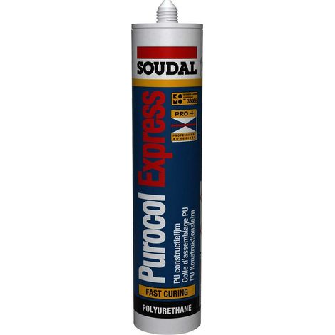 SOUDAL PUROCOL EXPRESS D4 COLLE DE CONSTRUCTION PU 310 ML - 101127