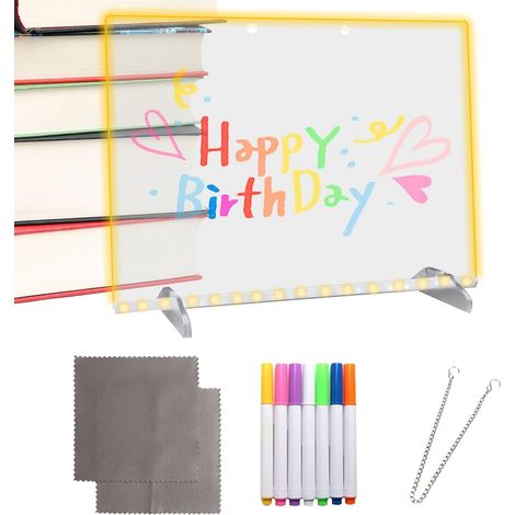 Tableau Dessin LED Enfant - Ardoise Lumineuse Bébé - Outil d'Écriture pour (1/5)