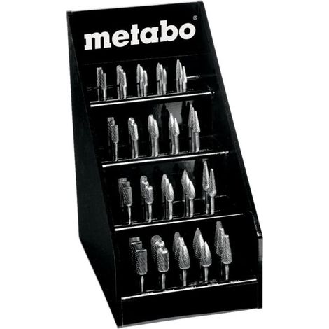 Présentoir de fraises carbure, 40 pièces metabo