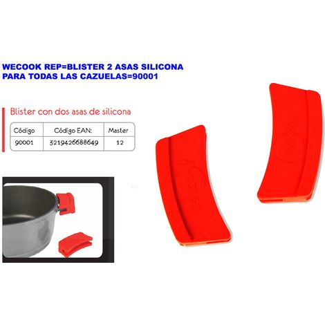 wecook rep blister 2 asas silicona para todas las cazuelas 90001