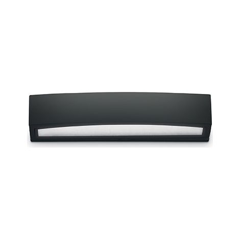 Ideal Lux Andromeda - Grande applique murale extérieure à 2 ampoules, noir, mastic IP54, E27
