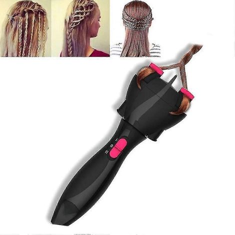 Tresseur de cheveux électrique, machine à tresser automatique Quick Twist Twister, outil de coiffure magique et intelligent à faire soi-même, rouleau à tresser, cadeau de Noël (1/5)