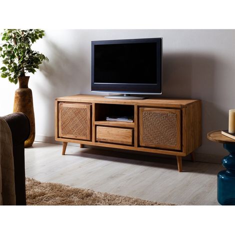 Nori Akazie/Rattan TV-Schrank 140 x 40 x 60 cm. 140 x 40 x 60 cm (1/3)