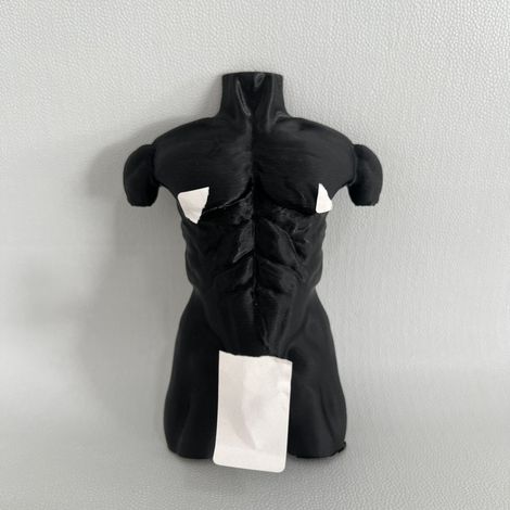 Filiyano-Crochet mural noir robuste, cintre au design musclé idéal pour suspendre serviettes, vestes, sacs un accessoire unique et amusant. (1/5)