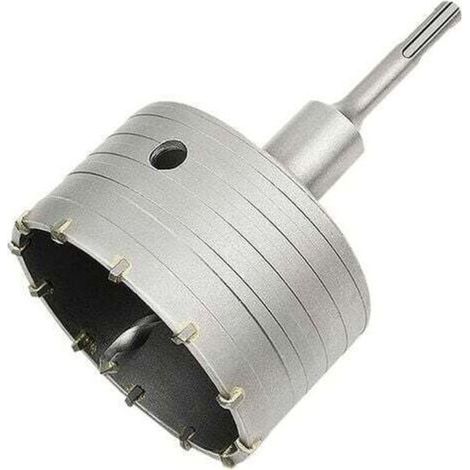 Betonlochsäge mit 110-mm-SDS-Plus-Adapter, für Ziegel, Beton, Zement, Stein (100 mm + 110-mm-SDS-Plus-Adapter) (1/4)