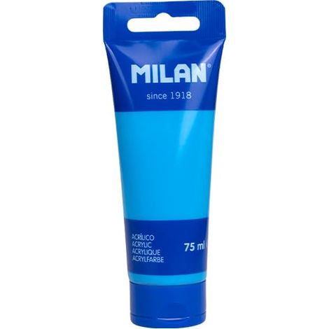 MILAN® Tubo 75 ml vernice acrilica blu ciano (1/2)