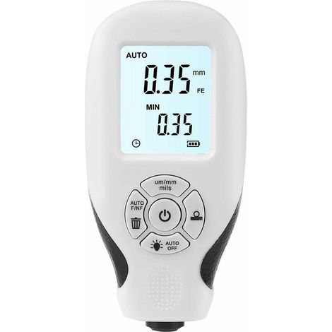 Medidor de espesor de recubrimiento, medidor de profundidad de pintura para automóviles con pantalla LCD, calibración automática, medidor de espesor de recubrimiento portátil para compradores de coche (1/5)