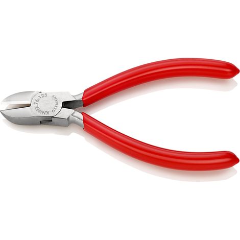 KNIPEX 76 03 125 Tronchese laterale per elettromeccanica rivestiti in resina sintetica cromata 125 mm
