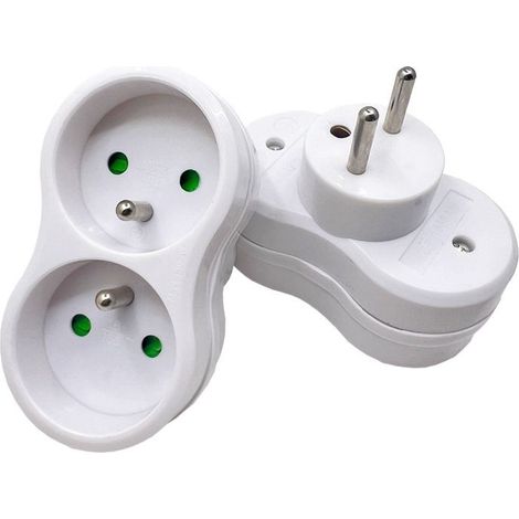 2-socket power strip for facade - 2x16A - White [Energy class A] (1/5)