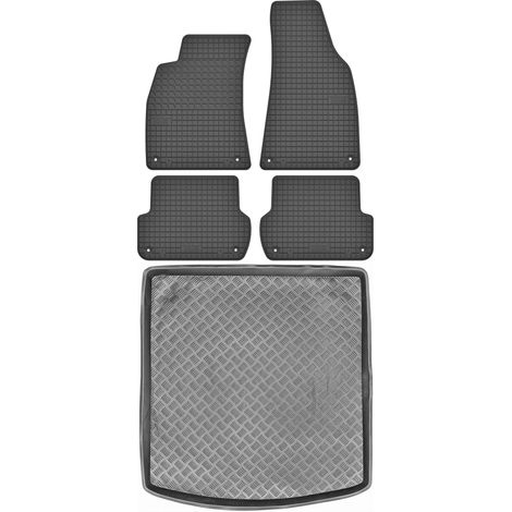 Audi A4 B6 B7 Limousine (2000–2007) – Set: Gummifußmatten + Kofferraummatte