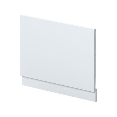 Nuie Satin White 750mm End Bath Panel with Plinth - MOF171 (1/4)