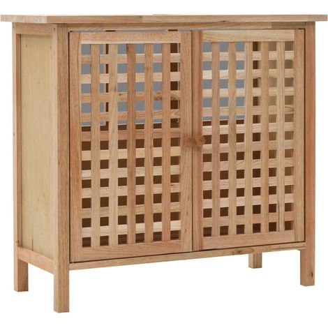 Maison Exclusive - Waschbeckenunterschrank mit Spiegel Walnusshol