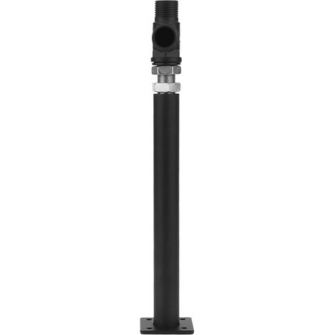 Bras de douche extensible en acier inoxydable 304 – Noir – Filetage G1/2 – Montage mural encastré (1/5)