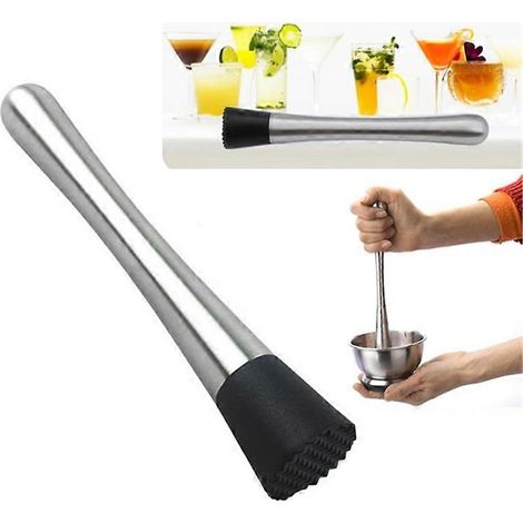 Pilon à cocktails, mixeur de bar, pilon à fruits pour boissons maison, accessoires de bar pour glace pilée (1/2)