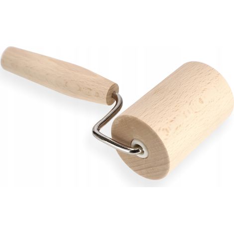KADAX Kleine Nudelholz mit Griff, Teigroller, Nudelroller, Rollstab, 8 cm, Holz