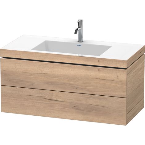 Duravit L-Cube c-bonded Set wandhängend, 2 Schubkästen, ohne