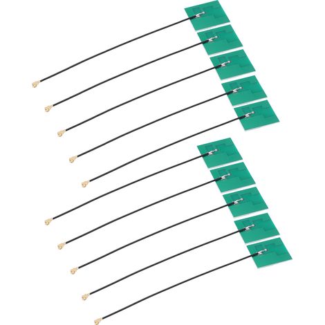 Antenne omnidirectionnelle Wi-Fi/Bluetooth 2,4 GHz, 50 W, 3 dBi, 2400-2500 MHz, connecteur IPEX, câble RG1.13, carte PCB (1/5)