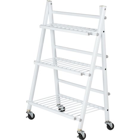 Support pliable pour fleurs et plantes avec 4 roues (1/4)