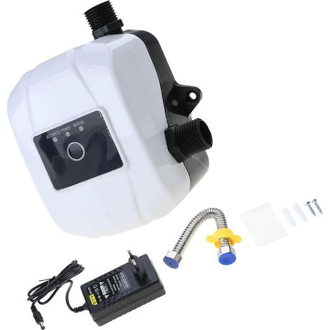 Pompe de surpression automatique silencieuse, pompe à eau 24V, avec protection contre la surchauffe, en plastique, adaptée aux maisons et villas, disponible en plusieurs couleurs. (1/5)