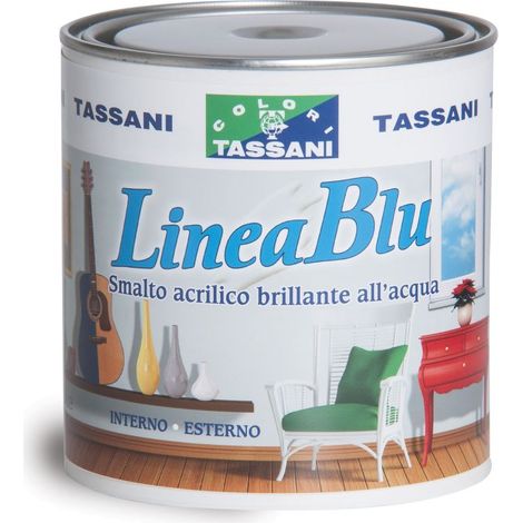Tassani Linea Blu Smalto Acrilico all'acqua Brillante 750 ml (1/2)