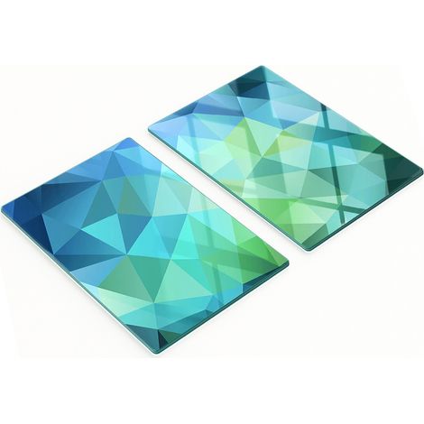 Taglieri decorativi in vetro temperato con motivo astratto, 2x40x52 cm (1/5)