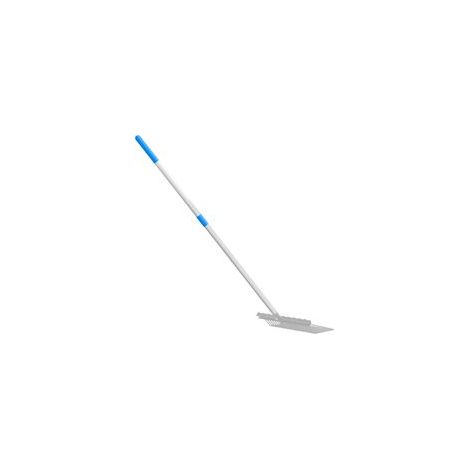 Manche de fourche à foin télescopique, acier argenté - Crezuo (1/4)