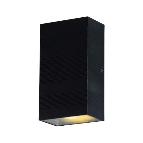 Applique Murale LED 2x5W 690 LM Rectangulaire 3000K Gris IP54 Miidex Lighting®
