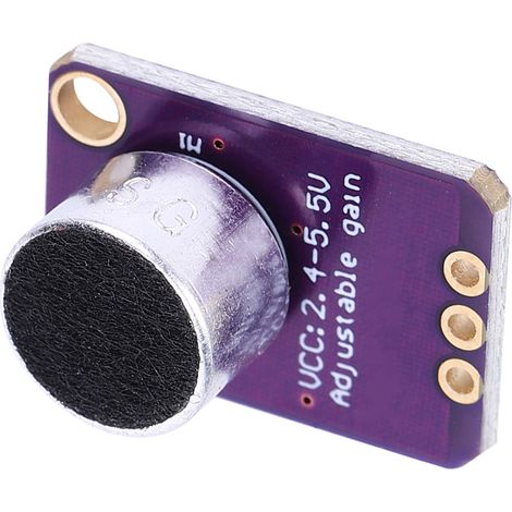 MAX4466 Elektret-Mikrofonverstärkermodul, einstellbare Verstärkung GY-4466, CMA-4544PF W (1/5)