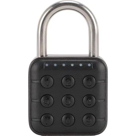 Cadenas à combinaison en alliage de zinc étanche, réinitialisable, à code 6 chiffres, pour casier de gym, d'école, clôture, valise, bagage SY13 (déverrouillage par mot de passe) (1/3)