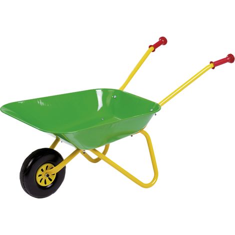 Carretilla de jardín de metal verde de Rolly Toys
