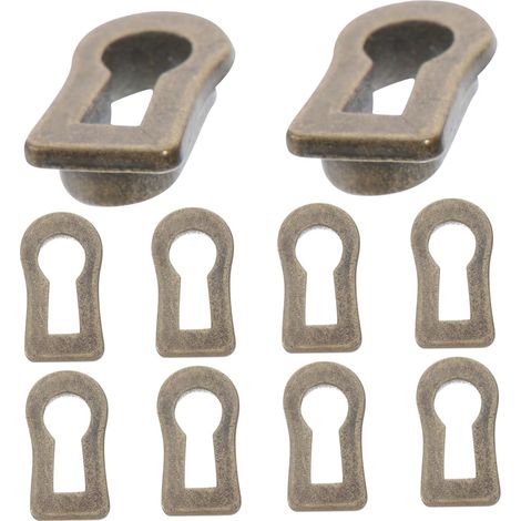 Quincaillerie pour meubles, lot de 10 plaques décoratives trou (1/5)