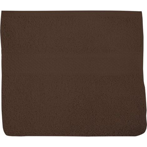 Filiyano-Serviette de bain en coton 500 g/m² 50 x 90 cm, coloris marron LAGUNE, par Soleil d'ocre châtaigne (1/3)