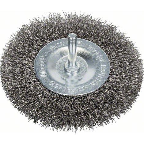 Bosch Accessories Spazzola a disco - filo ondulato - 100 mm, 0,3 mm, 10 mm Ø gambo 6 mm 2608622124 1 pz.