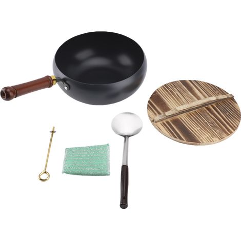 Grand pot ventre poignée ergonomique non revêtu antiadhésif bol profond multifonctionnel poêle frire 26cm 10,2 pouces (1/5)