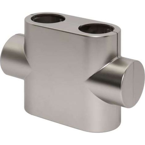 OVENTROP Designabdeckung Durchgangsform Edelstahl-Design, für Multiblock T 1184090 (1/2)