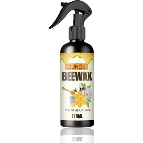 Spray à Cire d'Abeille - Cire D'Abeille - Entretien Bois - Brillant - Intérieur - Protection (1/4)