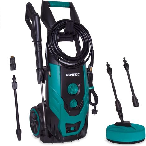 Vonroc – Nettoyeur haute pression électrique 2200W – 170 bar – Débit 450 l/h – Réservoir détergent intégré – Tuyau 8 m pour nettoyage extérieur (1/7)