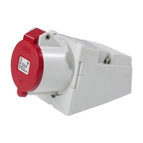 Enchufe mural asschwabe CEE CARA 16 A 400 V poliamida