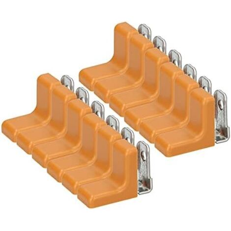 Lot de 25 supports d'étagère en métal avec cache en plastique pour meubles Kolor (aulne)-NANOTEH (1/5)