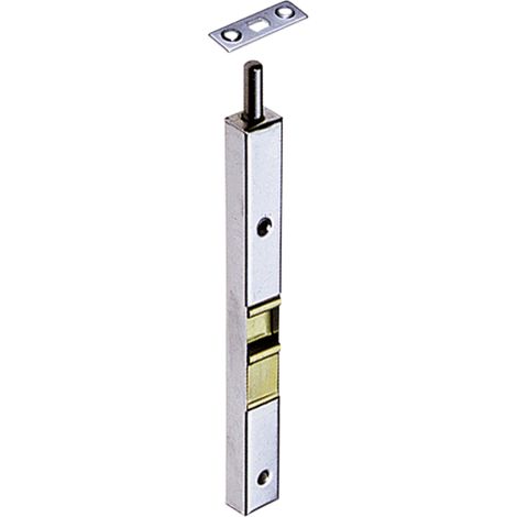 Itar – Verrou tube à entailler 160 mm – Acier zingué – Pour bois dur – Livré avec gâche plate (1/3)