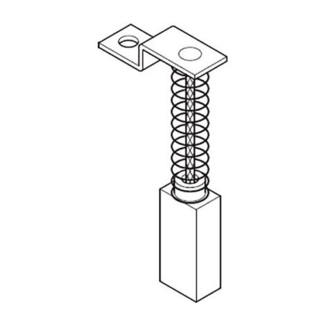 COPPIA SPAZZOLE SPAZZOLA A CARBONCINO RICAMBIO PER UTENSILI FELISATTI 13701V 7X16X20 PZ.2 (13699)